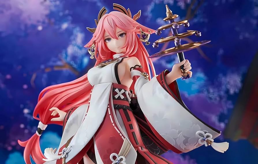 Amazon.co.jp: ZQQZEZ原神フィギュア 八重神子·狐の真意Ver. 1/7